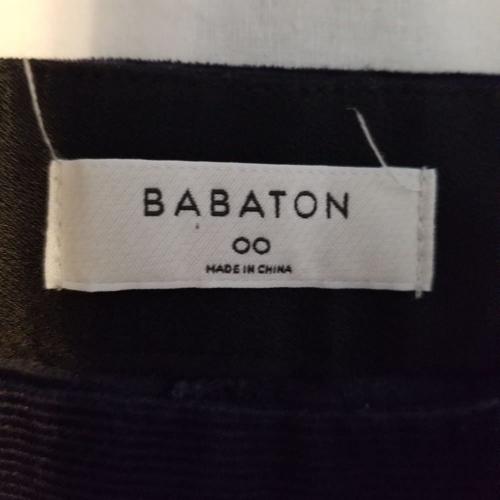 Babaton Pants Corduroy Women's Size 00 Color Blue - Picture 8 of 12
